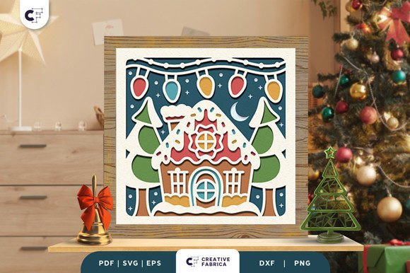 3D SVG Christmas Asset: Winter Gingerbread House Review