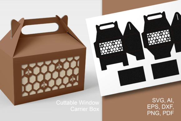 Bees and Honeycombs Gable Box: 3D SVG Shapes Review