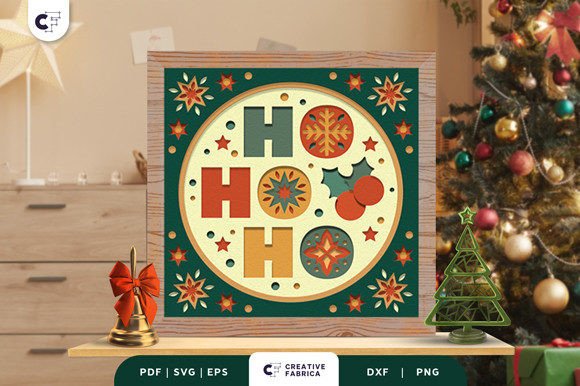 Christmas 3D SVG: A Retro HOHOHO Sign Review