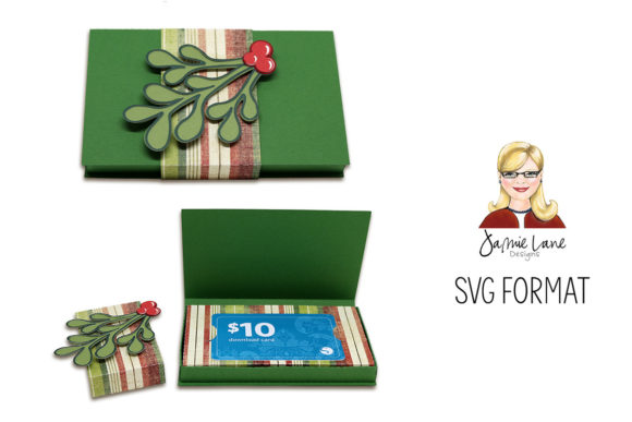 Christmas 3D SVG: Reviewing Gift Card Box Holly