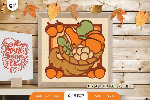 Cornucopia 3D Shadow Box SVG: A Designer's Review