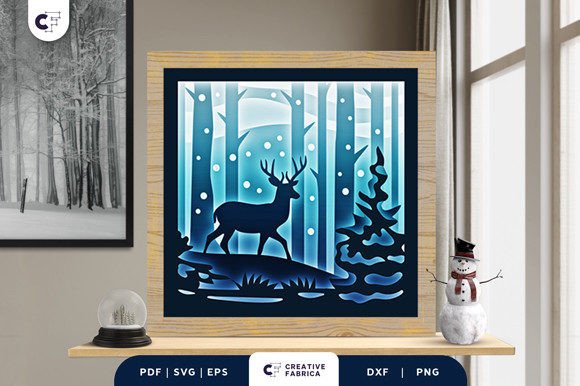 Deer Winter Forest 3D SVG: A Seasonal Brand Review