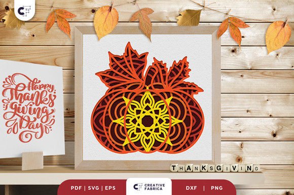 Fall Pumpkin and Maples Mandala 3D SVG Review