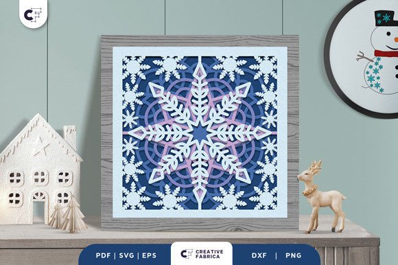 Intricate Snowflake Pattern 3D Paper Cut: A Winter 3D SVG Review