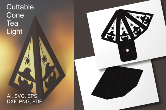 Pumpkins N Spiders Tea Light Template: 3D SVG Shapes Review