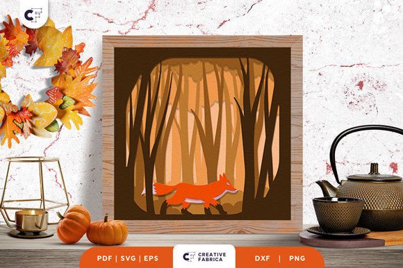 Red Fox in Forest Fall 3D SVG Review