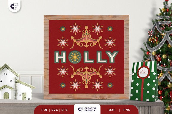 Review: Christmas Holly Sign Shadow Box SVG for Pros