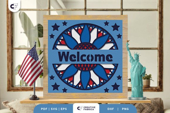Review: Split Sunflower Welcome 3D Paper Cut Design