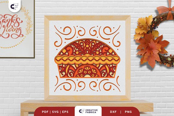 Review: Thanksgiving Pie Mandala 3D Paper Cut SVG for Embroidery