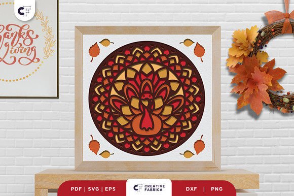 Review: Thanksgiving Turkey Mandala 3D SVG for Pros