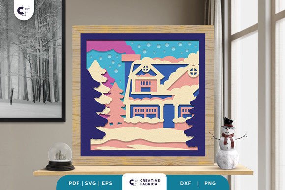 Review: Winter Houses 3D SVG for Shop Growth
