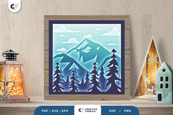 Review: Winter Mountain 3D SVG for Seasonal Design