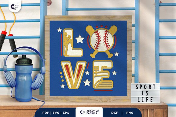 Reviewing the Baseball LOVE 3D Shadow Box Design