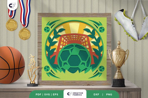 Sports 3D SVG: A Brand Review of the Soccer Shadow Box