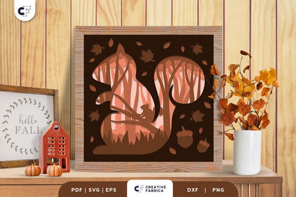 Squirrel in the Fall Forest 3D SVG Review