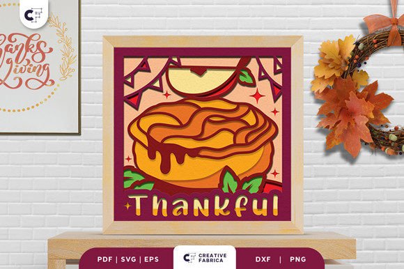 Thanksgiving 3D SVG: Apple Pie Light Box Review