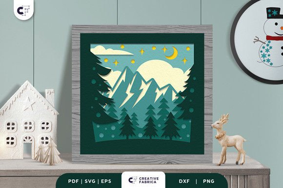Winter 3D SVG: A Seller's Review of Pine Forest Papercut